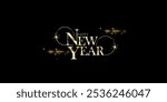 Happy newyear letters banner, Happy new year vector art and illustration. can use for, landing page, template, ui, web, mobile app, poster, banner, flyer, background