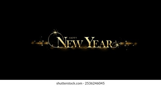 Happy newyear letters banner, Happy new year vector art and illustration. can use for, landing page, template, ui, web, mobile app, poster, banner, flyer, background