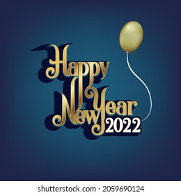 Happy newyear letters banner, vector art and illustration.