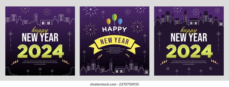Happy newyear letters banner  vector art and illustration