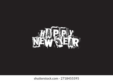 Diseño feliz del Arte vectorial de Newyear