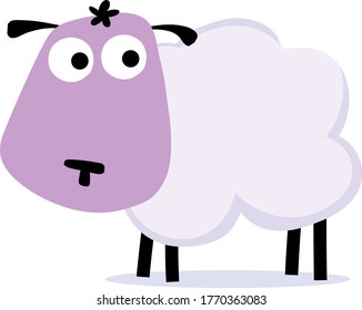 A happy nice little sheep.