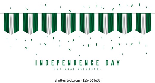 Happy Nigeria Independence Day Vector Template Design Illustration