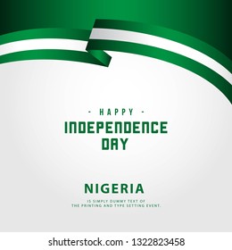 Happy Nigeria Independence Day Vector Template Design Illustration