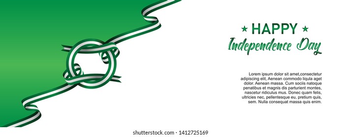 Happy Nigeria Independence Day Vector Template Design Illustration - Vector