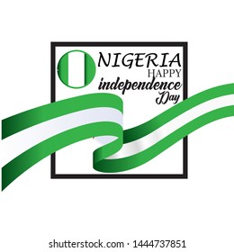 Happy Nigeria Independence Day Vector Template Design Illustration