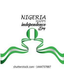 Happy Nigeria Independence Day Vector Template Design Illustration