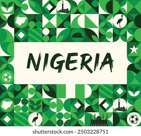 Happy Nigeria National Day Vector Template Design Illustration

