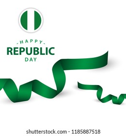 Happy Nigeria Republic Day Vector Template Design Illustration