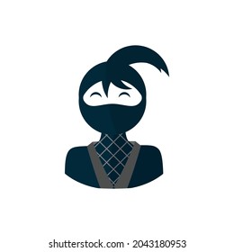 Happy Ninja Girl logo design