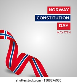 Happy Norway Constitution Day Vector Template Design Illustration