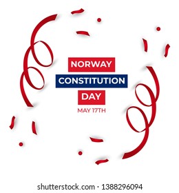 Happy Norway Constitution Day Vector Template Design Illustration