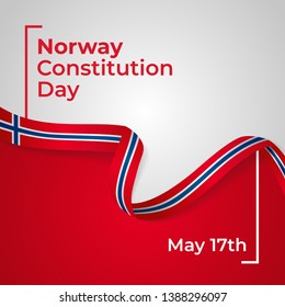 Happy Norway Constitution Day Vector Template Design Illustration