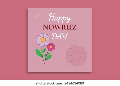 happy nowruz day banner design social media post