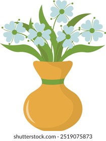 Happy Nowruz Day Clipart with Cartoon Design Concept. Vector Illustration