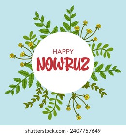 Happy Nowruz vector. Nowruz  is the Iranian or Persian New Year.