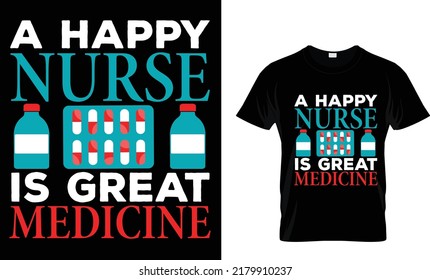 A happy nurch is great medicine(t shirt design template).eps
