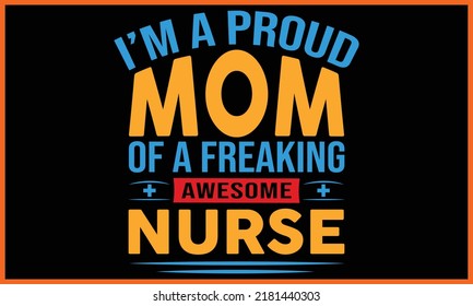 Happy Nurse Day T-shirt Design.