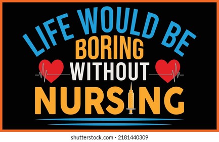 Happy Nurse Day T-shirt Design.