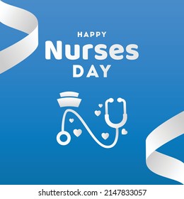 Happy Nurses Day Design Background For Greeting Moment