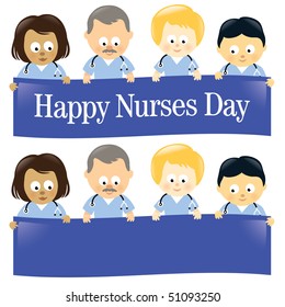 Happy Nurses Day Multi-Ethnic