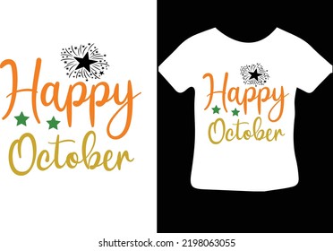 Happy October svg design file