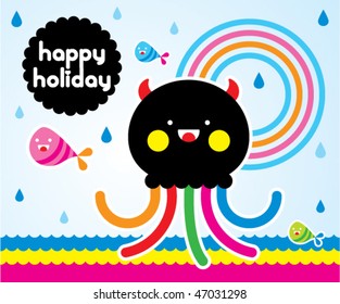 happy octopus holiday