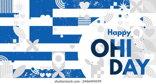 Happy Ohi Day- - vector illustration, banner, poster, cart	