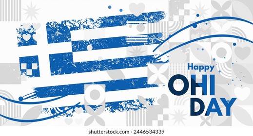 Happy Ohi Day- - vector illustration, banner, poster, cart	