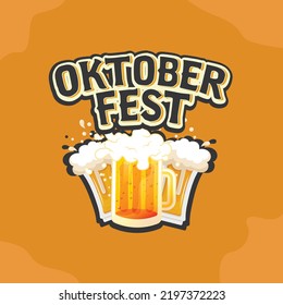 Happy Oktoberfest Day. Oktoberfest party. vector design.