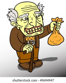 A happy old man