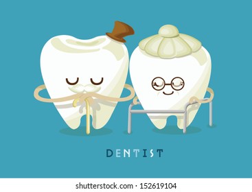 happy older tooth