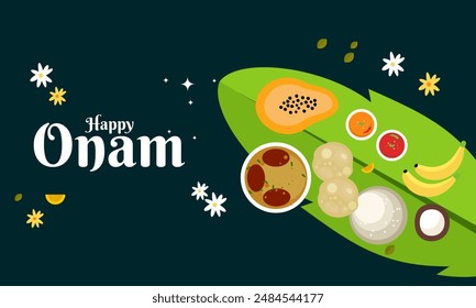 Happy Onam Celebration Concept vector