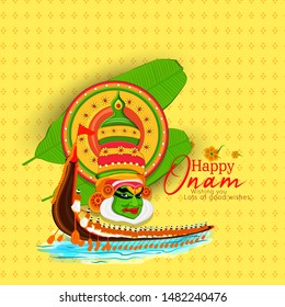 Happy Onam festival of South India Kerala