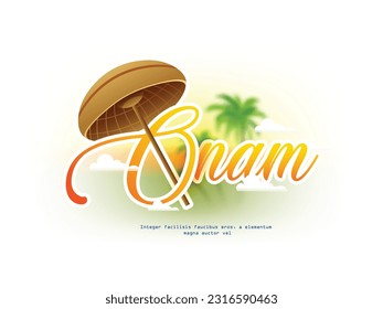 Happy Onam festival of South India Kerala. Mahabali or Maveli , Kerala old king. He is coming for every year. Onam Kathakali dancer for celebration on Onam.