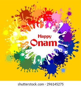 Happy Onam. Vector illustration 
