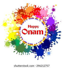 Happy Onam. Vector illustration 