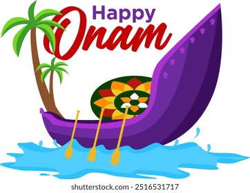 Happy Onam vector image free download