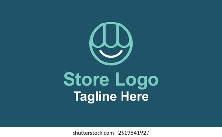 Happy Online Store Logo Design