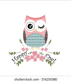 happy owl illustration vector print printable  cute lovely owl
 vector for kids t shirt
lovely unicorn illustration graphic vector. watercolor illustration young and happy, t-shirt graphics, poster