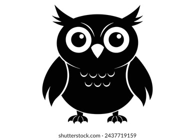 Happy owl vector illustration artwork