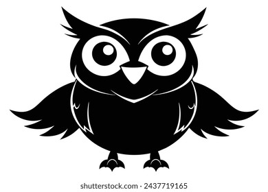 Happy owl vector illustration artwork