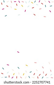 Happy Paint Effect Vector White Background. Independence Confetti Texture. Top Dust Card. Color Smear Celebration Background.