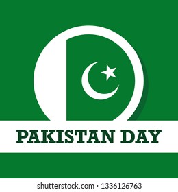 Happy Pakistan Day Illustration