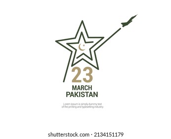 Feliz Día de la Resolución de Pakistán el 23 de marzo