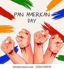 Happy PAN American Day. PAN American Day vector. National PAN American Day.