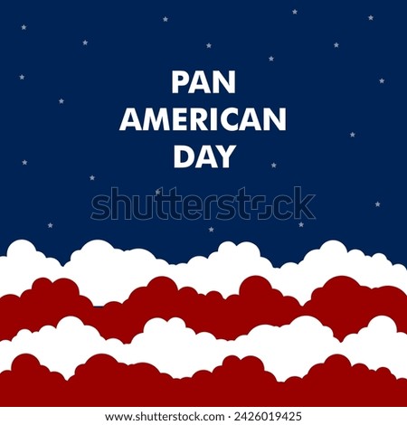 Happy PAN American Day. PAN American Day vector. National PAN American Day.