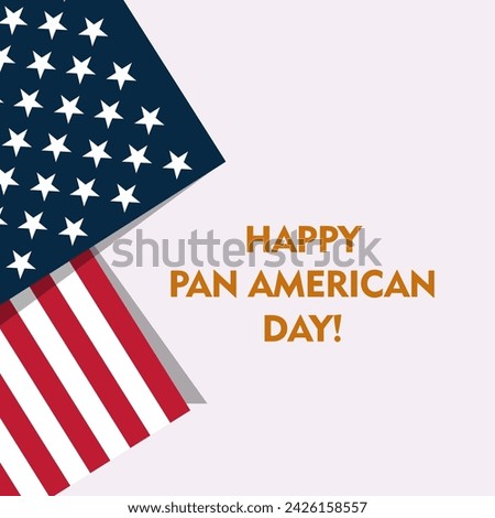 Happy PAN American Day. PAN American Day vector. National PAN American Day.