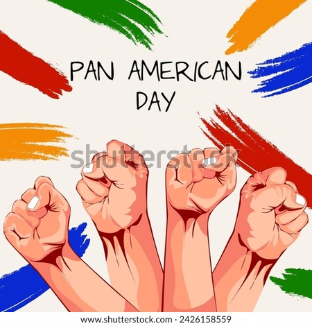 Happy PAN American Day. PAN American Day vector. National PAN American Day.