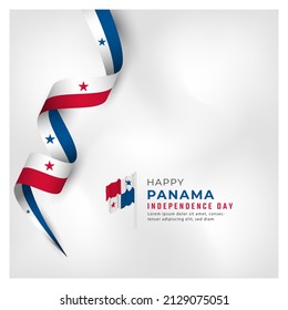 Happy Panama Independence Day November 28th Celebration Vector Design Illustration. Template for Poster, Banner, Advertising, Greeting Card or Print Design Element